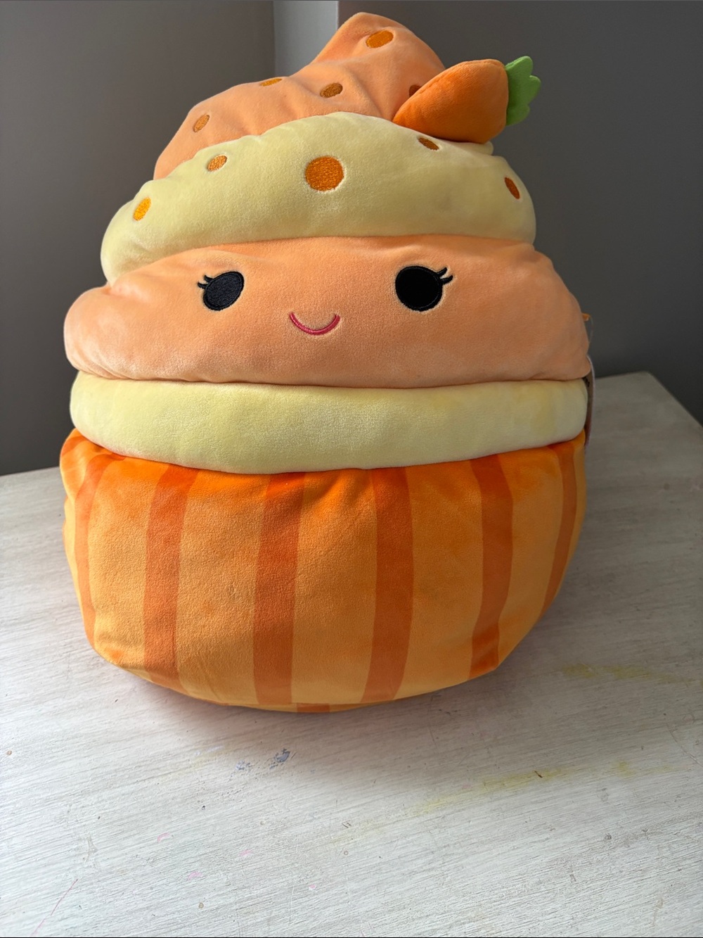 Squishmallows Orange & Cream Cupcake Plush Stack
